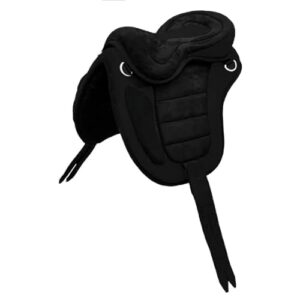 Kinder-Sattel mit Sicherheitsfokus, baumloser Sitz für optimale Reitkomfort und stabiles Sitzgefühl für Kinder von 10 Jahren oder älter.