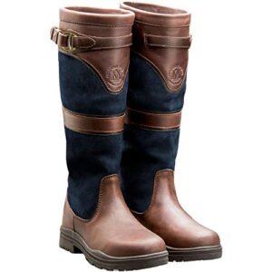 Hochwertiger Countrystiefel Devonshire von Mountain Horse für kalte und nasse Winterbedingungen mit fettigem Vollnarbenleder/Nubukleder und fortschrittlichem Einlegesohlensystem ShockX.