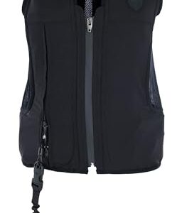 Airbag-Weste für Reitsportler, Sicherheit und Schutz im Reitsport, Weste aus Nylon, schwarz, Größe M, 165-170cm