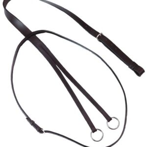 Schwarzes Martingal-Leder für Pferde, voller Größe