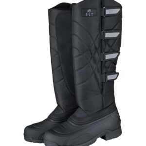 Thermo-Reitstiefel ELT Essential, schwarz, Größe 41, Reiterstiefel mit E.L.T.-Logo-Batch, wetterfest und wasserabweisend