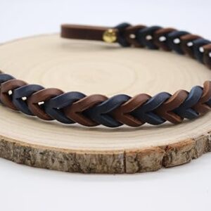 Konfigurierbarer Stirnriemen aus Leder für Trense oder Kandare, handgemacht in Deutschland, personalisierbar und ideal für Reiterinnen und Pferdeliebhaber.