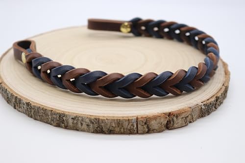 Konfigurierbarer Stirnriemen aus Leder für Trense oder Kandare, handgemacht in Deutschland, personalisierbar und ideal für Reiterinnen und Pferdeliebhaber.