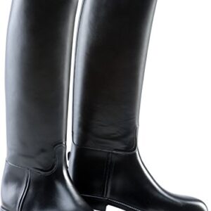 Pferdeschuhe, schwarze Boots mit Sporensteuern für Reiter, bequem und sicher zu tragen