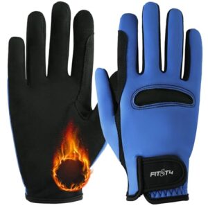 Reithandschuhe für Kinder im Winter, rutschfest und warm. Ideal für Jungen und Mädchen, mit Touchscreen-Design.