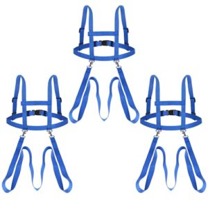 Pferdeleine zum Spielen für Kinder ab 3 Jahren, Größenverstellbar, Blau