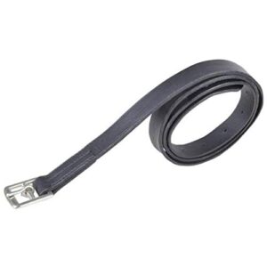 Steigbügelriemen von HKM, 80 cm lang, Paar, Größe M, schwarz, hochwertiges Rinderleder für Sicherheit und Komfort beim Reiten