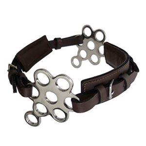 Elegantes Reithalfter mit Edelstahlbeschlag und weicher Polsterung für Pferde - Unisize