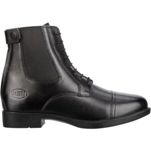 Schwarze Chelsea Boots mit Reißverschluss und Elastikeinsatz, perfect für Reiter und Pferdeliebhaber