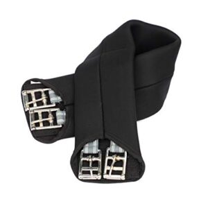 Hochwertiger Neopren Gurt für Pferde, Schwarz, 24 Zoll, abriebfest und weich