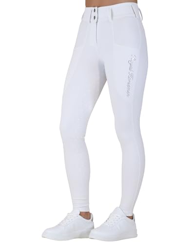 Royal Horsemen Reithose WinningWhite, S - hochwertiges Reit-Outfit mit elastischem Material und rutschfestem Grip-Besatz für optimalen Komfort bei der Reiterei