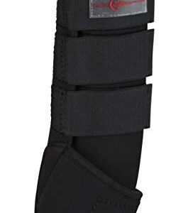 Pferdereitsport, Fesselkampfschutz für Hengste, robuste Gamasche aus Synthesekautschuk mit Klettverschlüssen, perfekt für Springen, Dressur und Freizeitreiten