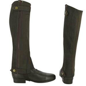 Braune Riding World Minichaps Amara für Erwachsene, bequem und stilvoll, ideal für den Alltag