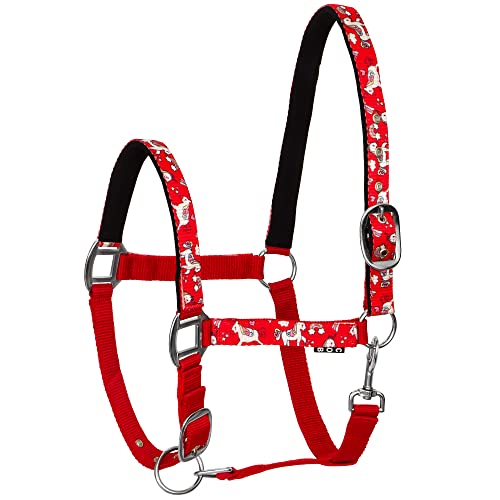 Halter für Pferde - Start Unicorn36 Halfter für Pferde aller Größen und Typen, zwei stufig verstellbar, strapazierfähig Nylon, witterungsbeständig, leicht zu pflegen