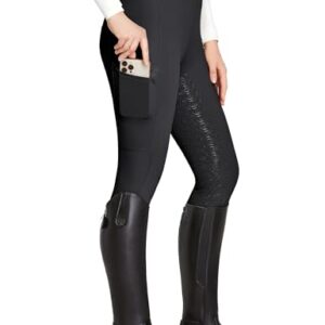 Reitbekleidung Reitlegging Damen Silikon vollbesatz mit Handytasche und Gürtelschlaufen für Pferdetraining und Reitsport