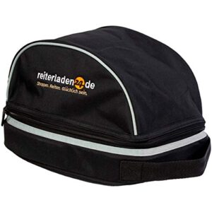 RL24-Helmtasche in schwarz, wasserabweisend und reißfest, für sichere Reithelm-Aufbewahrung mit Tragegriff