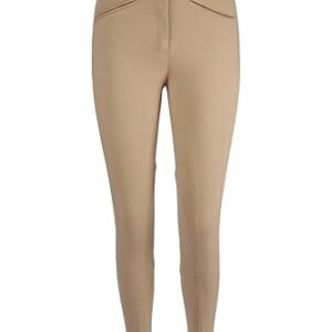 Weiche und dehnbare Reithose für Herren, beige Farbe, 4-Weg-Stretch, ideal für Arbeit und Reiten geeignet