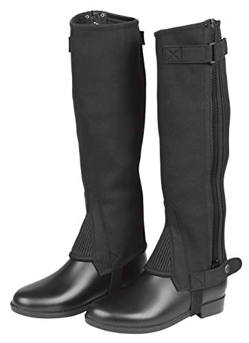 Schwarze Minichaps ClassicStretch Stiefel von Covalliero, Größe 146, bequeme und hochwertige Schuhe für einen langen Tag