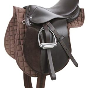 Covalliero Sattelset für Haflinger, braun, 17,5 Zoll, mit guter Passform und inklusive Satteldecke
