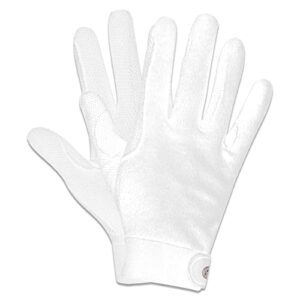 Hochwertiger und bequemer Reithandschuh für Kinder im Alter von 10-12 Jahren, weißer Farbton, perfekte Balance zwischen Komfort und Funktionalität