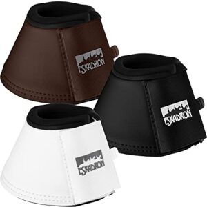 Hochwertige Hufglocken für Pferde in XL Größe mit doppeltem Klettverschluss und Neopren-Abschutz