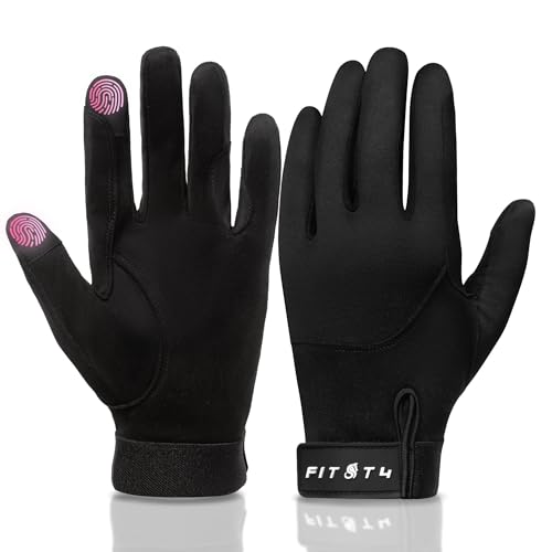 Damen Reithandschuhe von FitsT4 Sports, Reiten und Fahrradhandschuhe für Unisex Erwachsene mit Wintergriff bei kalten Wetterbedingungen.