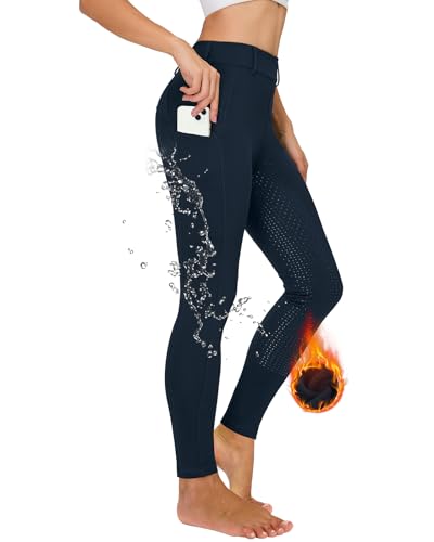 Wasserdichte Damen Reitlegging mit Thermo-Technologie, gefüttert und mit Handytasche und Gürtelschlaufen. Ideal für kalte Tage im Sattel.