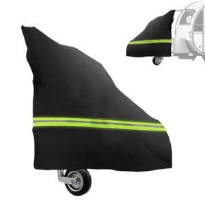 Pferdeanhänger Deichselabdeckung, 600D UV-Beständig Wasserdicht mit Reflektorstreifen, Deichselhaube Pferdeanhänger Zubehör, Deichselabdeckung Verdickt Groß für alle Arten von Pferdeanhängern