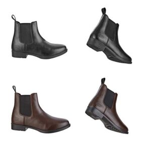 Hochwertige Reitstiefel in klassischem Design aus braunem Leder, atmungsaktives und saugfähiges Material für hohen Tragekomfort