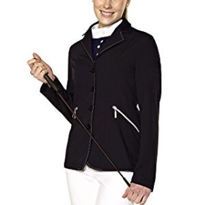 Damen Reitjacke Debora, Turnierjacke, Schwarz 42 - hochwertige Damen-Reitjacke für Turniere und Reitsportaktivitäten