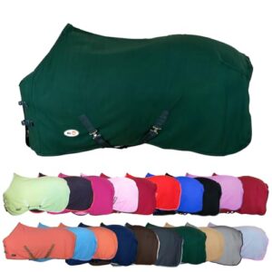 Hochwertige Abschwitzdecke mit Kreuzgurt, atmungsaktives Material, schnelle Feuchtigkeitsaufnahme, ideal für verschiedene Tierarten und -größen.