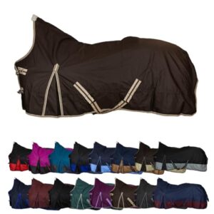 Weidedecke für Pferde, wasserdichte Outdoordecke mit Kreuzbegurtung, Regendecke und Übergangsdecke für Reiter und Pferdebesitzer