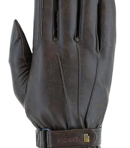 Roeckl Sports Reithandschuh Weymouth, Turnier Winter Handschuh in Mokka Antik 7,5 Größe