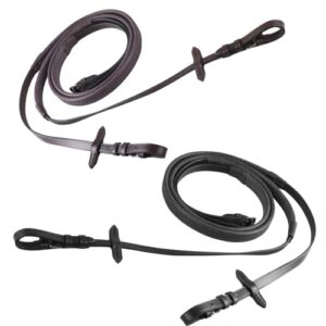 Antirutschendes Gummizül für Pferde mit Stopper und Butterfly-Knöpfen, edelstahlene Schnallen