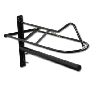 WALDHAUSEN Sattelhalter mit Sattelunterlagenstange, Metall, schwarz - optimale Sattellagerung für Pferdeliebhaber