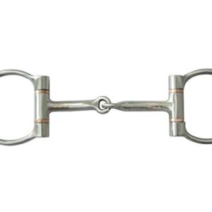 Hochwertiges Westerngebiss mit Brushed-D-Ring-Snag, ideal für Fortgeschrittene und Pferde für Reitsportanfänger