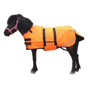 Gallopoff 300D Pony/Shetty Pferdedecke, leichte und warme wasserdichte Winterdecke für Ponys Fohlen Minipferde Zwergpferde