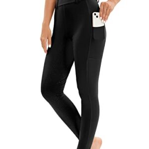 Damen-Reitleggings mit Handytasche, High Waist Reithose aus atmungsaktivem Material, Silikon-Grip und elastischem Bund, perfekter Komfort und Sicherheit für das Reiten