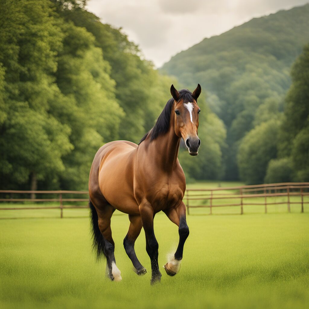 Pferd mit Gebissen und Knebeltrense, idealer Ersatz für die Reiterfahrung