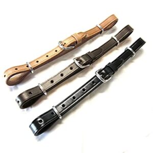 PS Pferdeartikel Kinnriemen oder Nasenriemen Universal und Größenverstellbar, Farbe schwarz, für verschiedene Pferderassen geeignet.