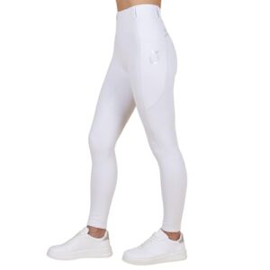 Reitlegging für Reitsport, weite Beine, herzförmiger Silikonbesatz, Taschen für Smartphone und Utensilien
