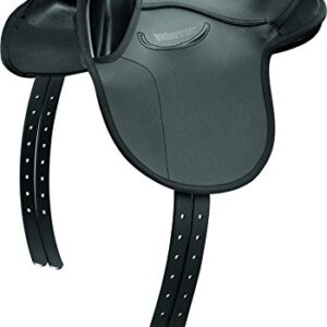 Wintec Kindersattel schwarz für kleine Pferde, bequem und sicherer Fahrt mit integrierter Hand- und Knierolle
