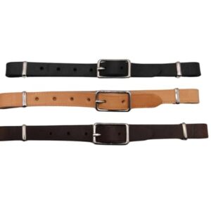 Hochwertiger Western-Kinnriemen aus weichem Leder in 3 Farben für Pferde und Westerntrensen - Curb Strap