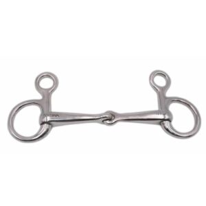 Bauchar-Trensen-Gebiss aus massivem Edelstahl für Pferde, anatomische Passform, gleichmäßige Druckverteilung und Verrutschenvermeidung