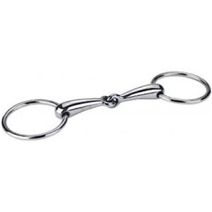 Covalliero Wassertrense, hohles Trenglebiss aus Edelstahl, rostfrei, für Pferde geeignet, 10,5cm lang und 18mm breit.
