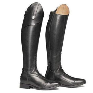 Knee-high riding boots für Herren, schwarze Reitstiefel mit Klassikdesign, geeignet für Frühling und Herbst