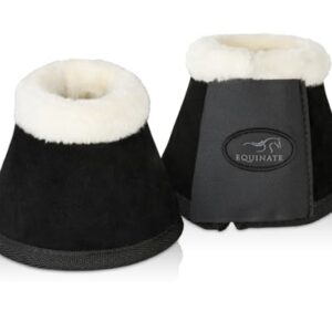 Hufglocken für Pferde, robust und stoßdämpfend, ideal für Training und Turniere, Set mit zwei Hufen