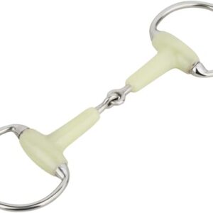Anatomisches Maulfreundliches Gebiss mit sanfter Einwirkung für Pferde - Equinate Olivenkopfgebiss mit Apfelgeschmack 18mm einfach gebrochen 12,5cm