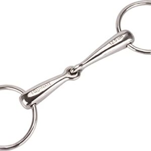 Anatomisch geformte Wassertrense aus Edelstahl für Pferde mit sanfter Einwirkung und maulfreundlichem Gebiss. Ideal für junge Pferde und Reiter.