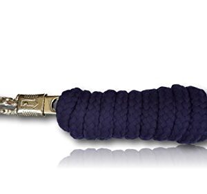 Führstrick mit Panikhaken für Pferde - Anbinden und Führen von Pferden, Pferdefuhrwerk in verschiedenen Designs, robuste Baumwolle, stabiler Panik-Haken, perfekt für Stallalltag, Reitsport Zubehör